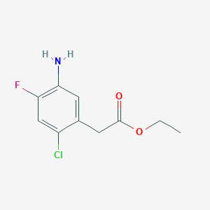 Ethyl 2-(5-amino-2-chloro-4-fluorophenyl)acetate