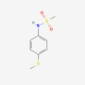 molecular formula C8H11NO2S2 B8581243 N-(4-(methylthio)phenyl)methanesulfonamide 