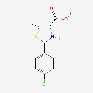 2-(4-chlorophenyl)-5,5-dimethylthiazolidine-4(S)-carboxylic acid