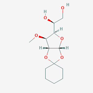 molecular formula C13H22O6 B085813 1,2-O-Cyclohexylidene-3-O-methyl-alpha-D-glucofuranose CAS No. 13322-87-7