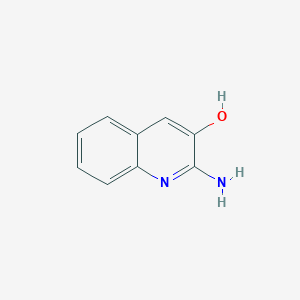 molecular formula C9H8N2O B8581490 2-Amino-3-hydroxyquinoline 