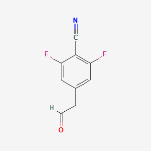 B8581494 2,6-Difluoro-4-(2-oxoethyl)benzonitrile CAS No. 678980-70-6