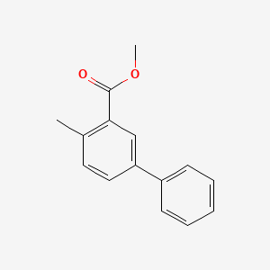 molecular formula C15H14O2 B8581542 Methyl 4-methyl-[1,1'-biphenyl]-3-carboxylate 