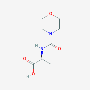 molecular formula C8H14N2O4 B8581632 N-morpholinocarbonyl-L-alanine 