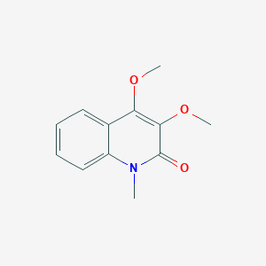 molecular formula C12H13NO3 B8581844 3,4-Dimethoxy-1-methylquinolin-2(1H)-one CAS No. 123497-83-6