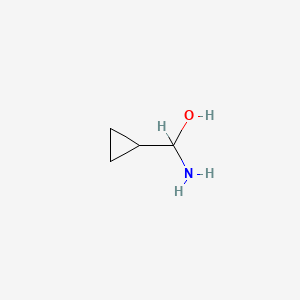 molecular formula C4H9NO B8581846 Amino(cyclopropyl)methanol 