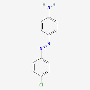 molecular formula C12H10ClN3 B8581854 4-[(E)-(4-Chlorophenyl)diazenyl]aniline CAS No. 2298-16-0
