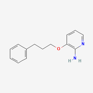 molecular formula C14H16N2O B8581912 3-(3-Phenylpropoxy)pyridin-2-amine CAS No. 79707-19-0