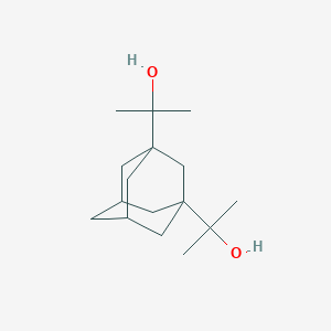molecular formula C16H28O2 B008582 2-[3-(2-Hydroxypropan-2-yl)-1-adamantyl]propan-2-ol CAS No. 101725-90-0