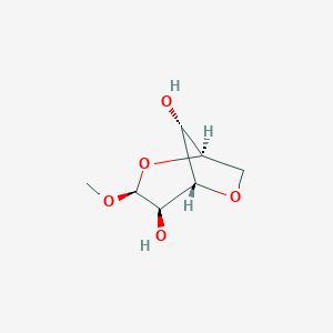 molecular formula C7H12O5 B085820 Methyl 3,6-anhydro-α-D-glucopyranoside CAS No. 13407-60-8