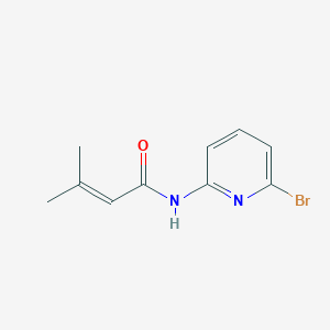 molecular formula C10H11BrN2O B8582036 N-(6-bromopyridin-2-yl)-3-methylbut-2-enamide 