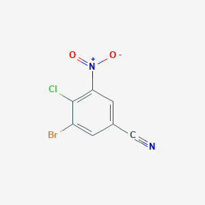 3-Bromo-4-chloro-5-nitrobenzonitrile