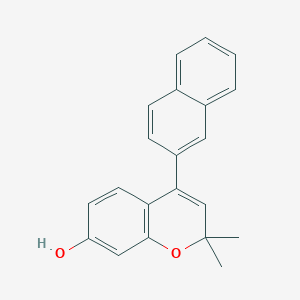 2,2-Dimethyl-4-(naphthalen-2-yl)-2H-1-benzopyran-7-ol