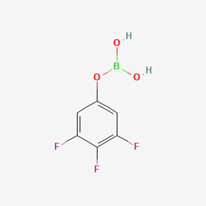 molecular formula C6H4BF3O3 B8582100 3,4,5-Trifluorophenylboric acid 
