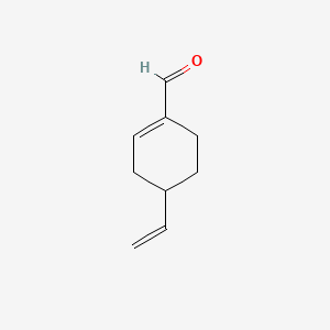 molecular formula C9H12O B8582162 1-Cyclohexene-1-carboxaldehyde, 4-ethenyl- CAS No. 1049017-68-6