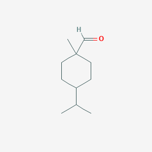 molecular formula C11H20O B8582189 1-Methyl-4-(propan-2-YL)cyclohexane-1-carbaldehyde 
