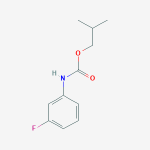 molecular formula C11H14FNO2 B8582194 3-Fluorophenylcarbamic acid 2-methylpropyl ester 