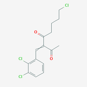 molecular formula C15H15Cl3O2 B8582197 8-Chloro-3-[(2,3-dichlorophenyl)methylidene]octane-2,4-dione CAS No. 138275-24-8