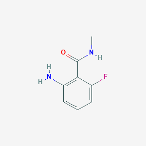 molecular formula C8H9FN2O B8582211 2-amino-6-fluoro-N-methylbenzamide 