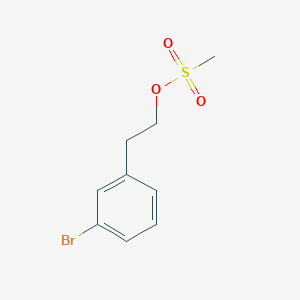 molecular formula C9H11BrO3S B8582226 Benzeneethanol, 3-bromo-, 1-methanesulfonate CAS No. 844902-63-2