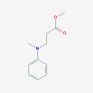 molecular formula C11H15NO2 B8582259 methyl 3-(N-methylanilino)propanoate CAS No. 40445-29-2