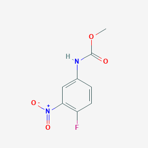 molecular formula C8H7FN2O4 B8582267 Methyl (4-fluoro-3-nitrophenyl)carbamate 