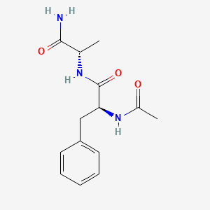 molecular formula C14H19N3O3 B8582289 L-Alaninamide, N-acetyl-L-phenylalanyl- CAS No. 29701-44-8