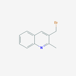 molecular formula C11H10BrN B8582316 3-(bromomethyl)-2-methylquinoline 