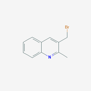 molecular formula C11H10BrN B8582316 3-Bromomethyl-2-methylquinoline 