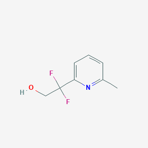 molecular formula C8H9F2NO B8582366 2,2-Difluoro-2-(6-methyl-pyridin-2-yl)-ethanol 