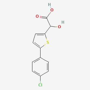molecular formula C12H9ClO3S B8582383 5-(4-Chlorophenyl)thien-2-ylglycolic acid 