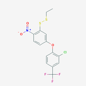 2-Chloro-1-[3-(ethyldisulfanyl)-4-nitrophenoxy]-4-(trifluoromethyl)benzene