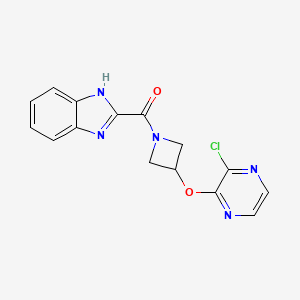 (1H-benzo[d]imidazol-2-yl)(3-(3-chloropyrazin-2-yloxy)azetidin-1-yl)methanone