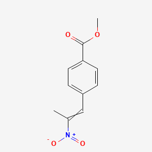 molecular formula C11H11NO4 B8582477 methyl 4-[(Z)-2-nitroprop-1-enyl]benzoate 