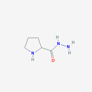 molecular formula C5H11N3O B8582842 Pyrrolidine-2-carbohydrazide 