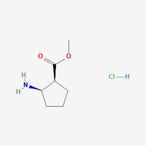 molecular formula C7H14ClNO2 B8582876 methyl (1s,2r)-2-aminocyclopentane-1-carboxylate hydrochloride 