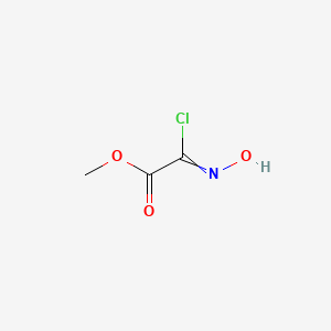 molecular formula C3H4ClNO3 B8582939 methyl 2-chloro-2-(hydroxyimino)acetate 