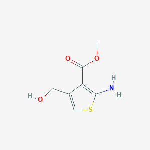 molecular formula C7H9NO3S B8583103 Methyl 2-amino-4-(hydroxymethyl)thiophene-3-carboxylate 