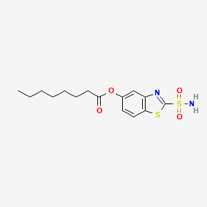 2-Sulfamoyl-1,3-benzothiazol-5-YL octanoate