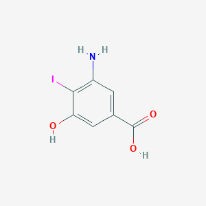 3-Amino-5-hydroxy-4-iodo-benzoic acid