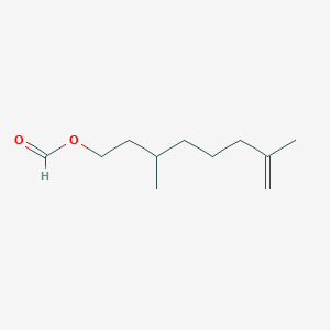 molecular formula C11H20O2 B085832 Rhodinyl formate CAS No. 141-09-3