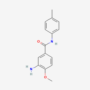 molecular formula C15H16N2O2 B8583207 3-amino-4-methoxy-N-p-tolyl-benzamide 