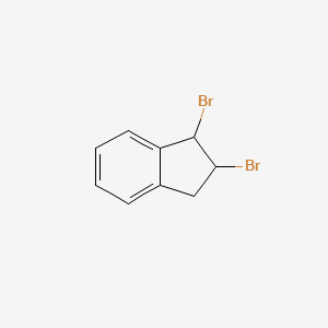 molecular formula C9H8Br2 B8583229 1,2-Dibromoindane CAS No. 20357-79-3