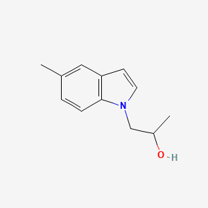molecular formula C12H15NO B8583246 (RS)-1-(5-methyl-indol-1-yl)-propan-2-ol 