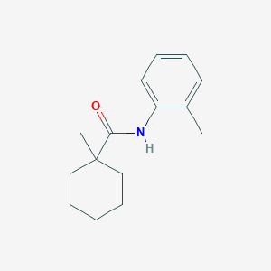 molecular formula C15H21NO B8583265 1-Methyl-N-(2-methylphenyl)cyclohexane-1-carboxamide CAS No. 61495-05-4