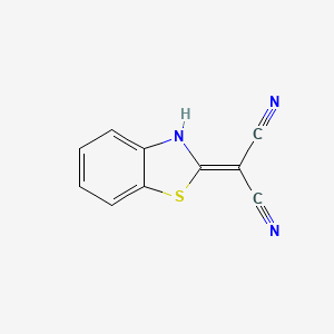 molecular formula C10H5N3S B8583268 1,3-benzothiazol-2(3H)-ylidenemalononitrile 