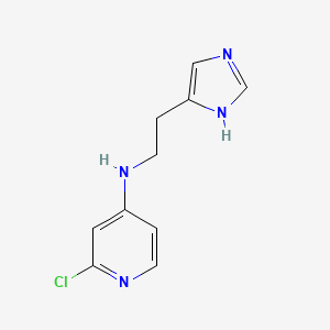 molecular formula C10H11ClN4 B8583301 4-{[2-(1H-Imidazol-4-yl)ethyl]amino}-2-chloropyridine 