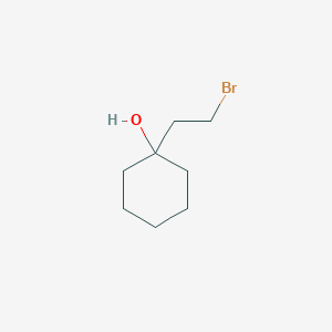 molecular formula C8H15BrO B8583351 1-(2-Bromoethyl)cyclohexanol 