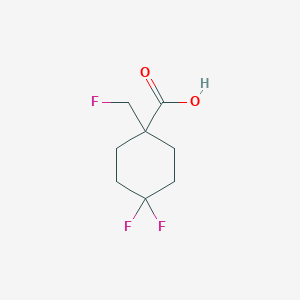 4,4-Difluoro-1-(fluoromethyl)cyclohexanecarboxylic acid