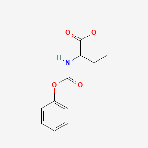 molecular formula C13H17NO4 B8583359 N-(Phenoxycarbonyl)valine methyl ester 